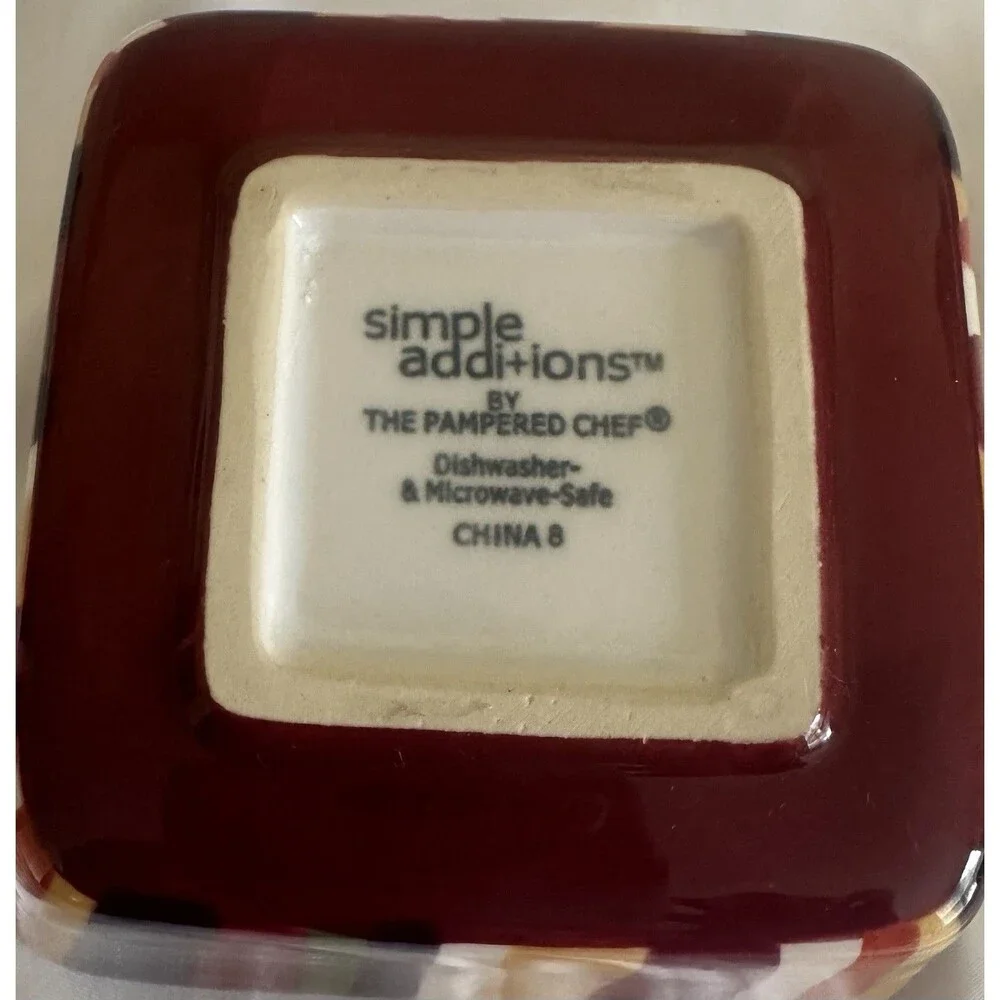 Pampered chef simple additions stripes 4 1/2 in. bowl
